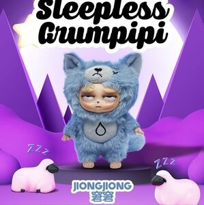 Sleepless Grumpipi - NIB - Jiong‎ Jiong - Included Keychain